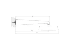 Mobile per il bagno Cono soffione anticalcare a parete, orientabile, finitura cromo 45151 031 completo di braccio doccia a prezzi outlet Mobili Bagno Sospeso