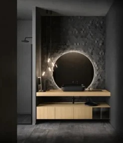 Mobile per la sala da bagno Nero lab a prezzo scontato^Cerasa Sale