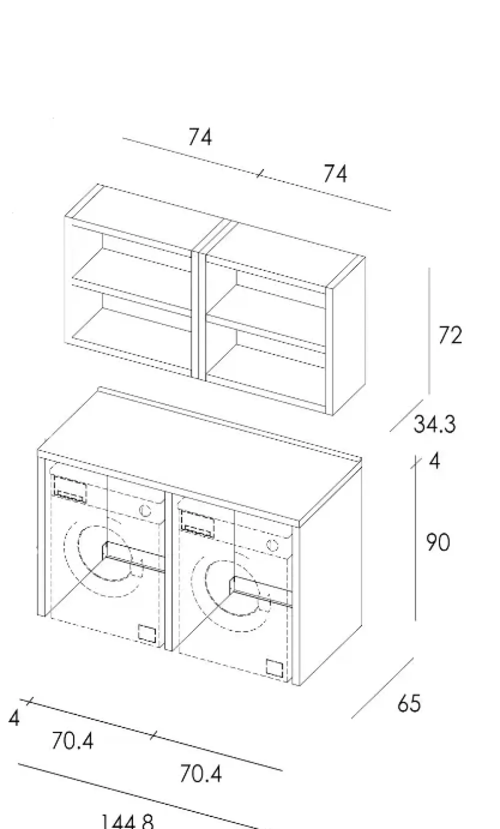 Mobile per la sala da bagno Mylaundry 16 in Offerta Outlet^Mastella Discount