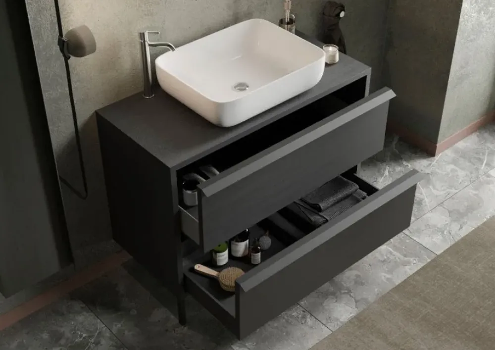 Md work Mobile per la sala da bagno Bagno completo come foto in Offerta Outlet- Mobili Bagno A Terra