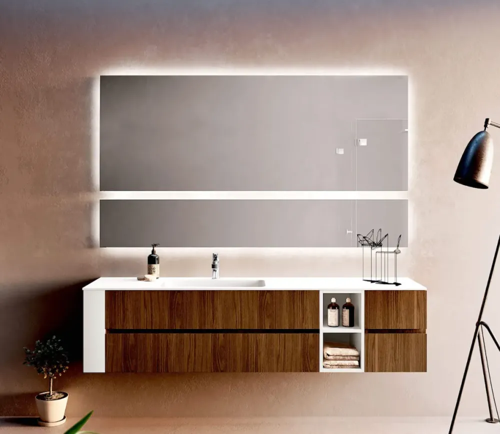 Punto Tre Mobile per la sala da bagno Composizione u&d 02 in Offerta Outlet- Mobili Bagno Sospeso
