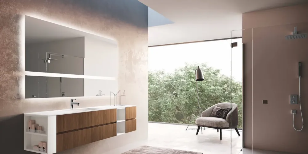 Punto Tre Mobile per la sala da bagno Composizione u&d 02 in Offerta Outlet- Mobili Bagno Sospeso