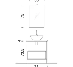 Compab Mobile per la sala da bagno Bgo a prezzo Outlet- Mobili Bagno A Terra