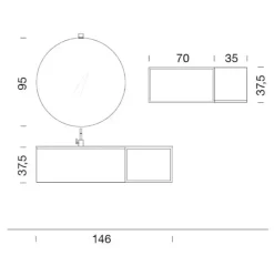 Mobile per la sala da bagno B go a prezzo Outlet^Compab Sale