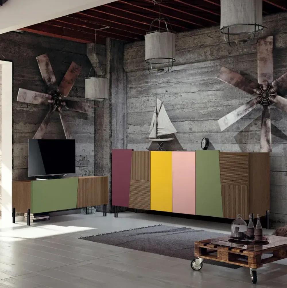 Mobilificio Bellutti Mobile porta tv Art 3152 di con uno SCONTO IMPERDIBILE- Porta Tv