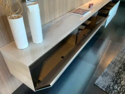 Lago Mobile soggiorno modello Living materia e 36e8 glass di a PREZZI OUTLET- Pareti Attrezzate