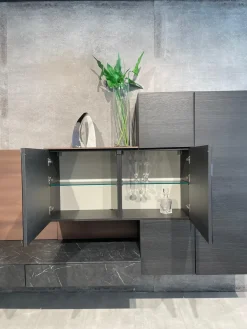 Duebitalia Mobile soggiorno modello Parete attrezzata  di a PREZZI OUTLET- Pareti Attrezzate