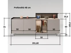 Mobile soggiorno modello Libra di a PREZZI OUTLET Madie