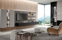 Hot Mobile soggiorno modello Skyline di scontato -30% Pareti Attrezzate