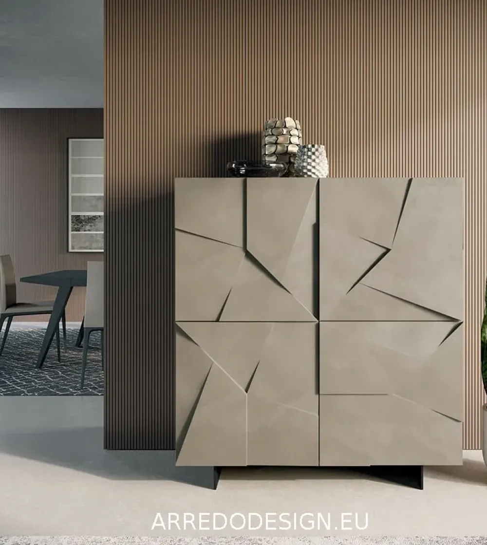 Mobile soggiorno modello Concrete di in Offerta Outlet Madie