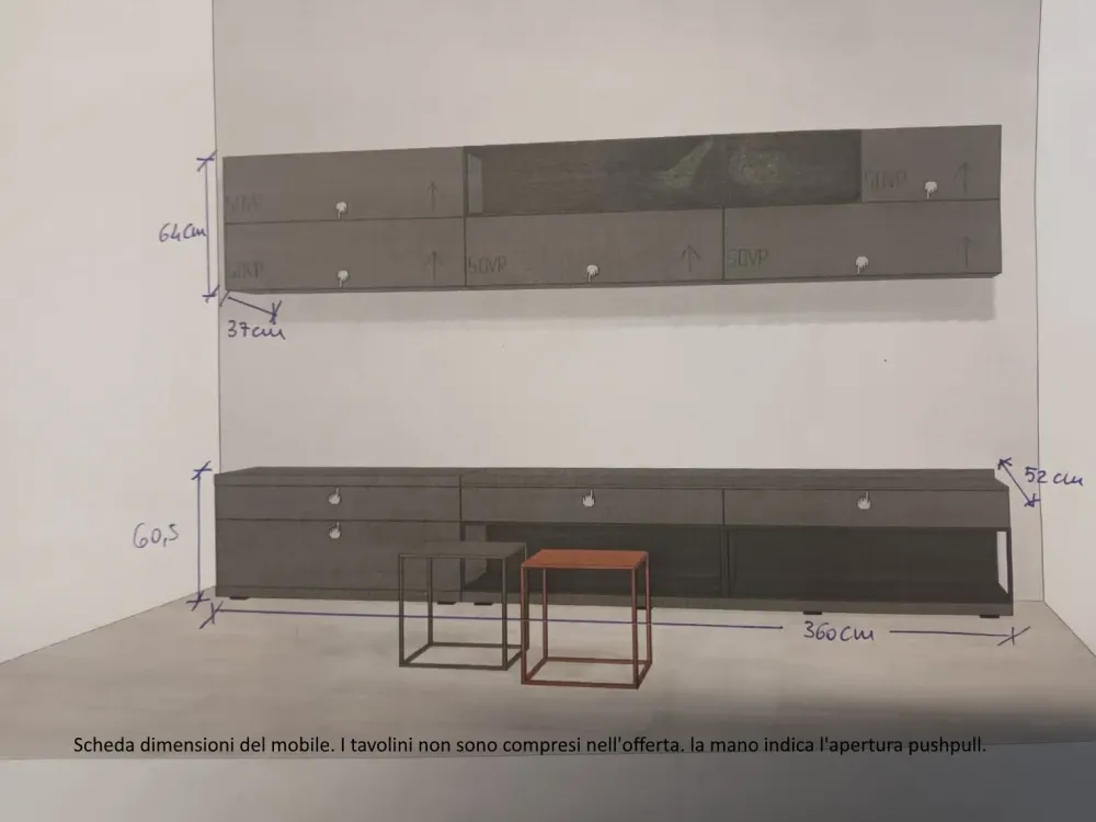 Online Mobile soggiorno modello Parete living di scontato -50% Pareti Attrezzate