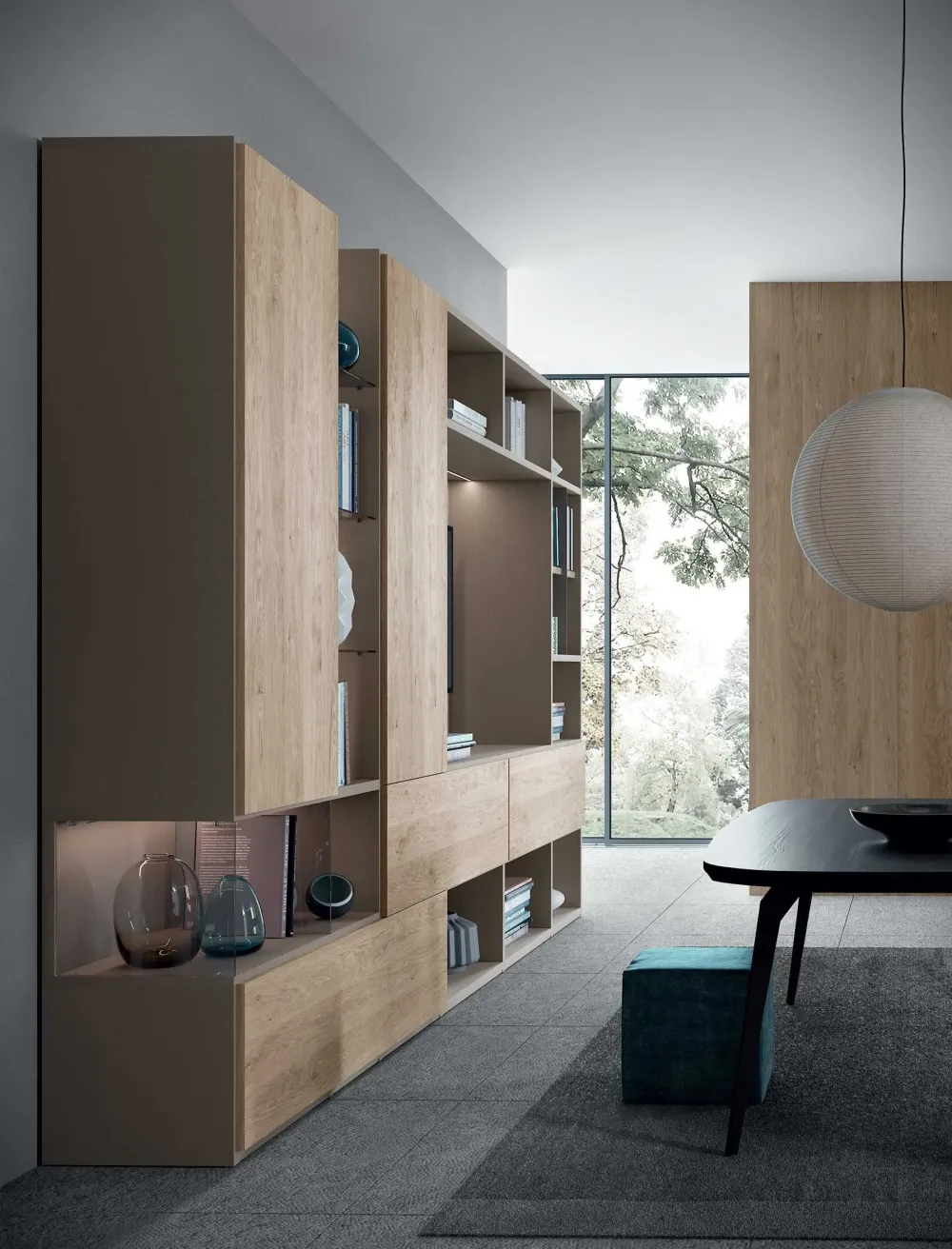 Clearance Mobile soggiorno modello Mood 9 di a PREZZI OUTLET Pareti Attrezzate