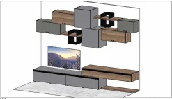 Mobile soggiorno modello Soggiorno mito 5.0 di group a PREZZI OUTLET^Imab Sale