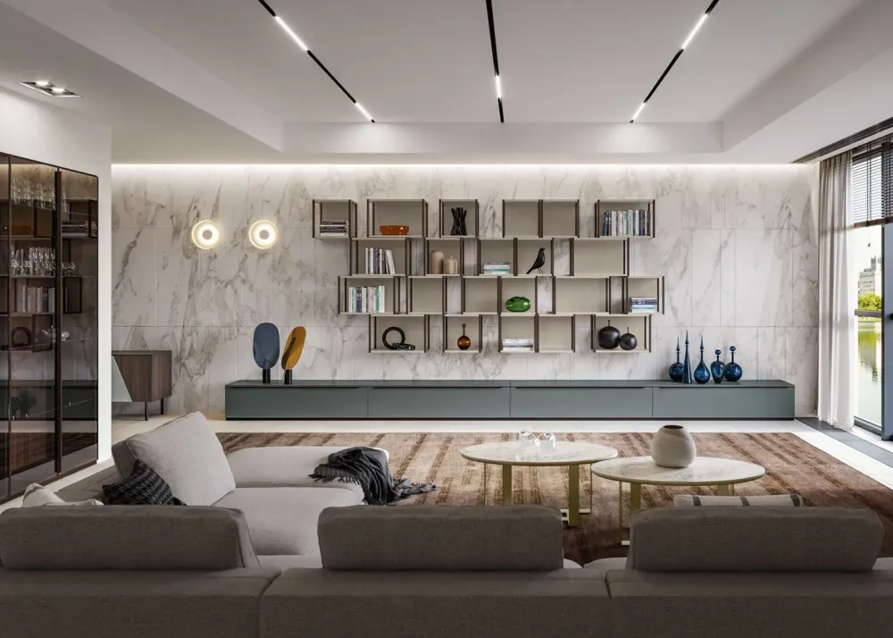 Discount Mobile soggiorno modello Living 602 di a PREZZI OUTLET Pareti Attrezzate