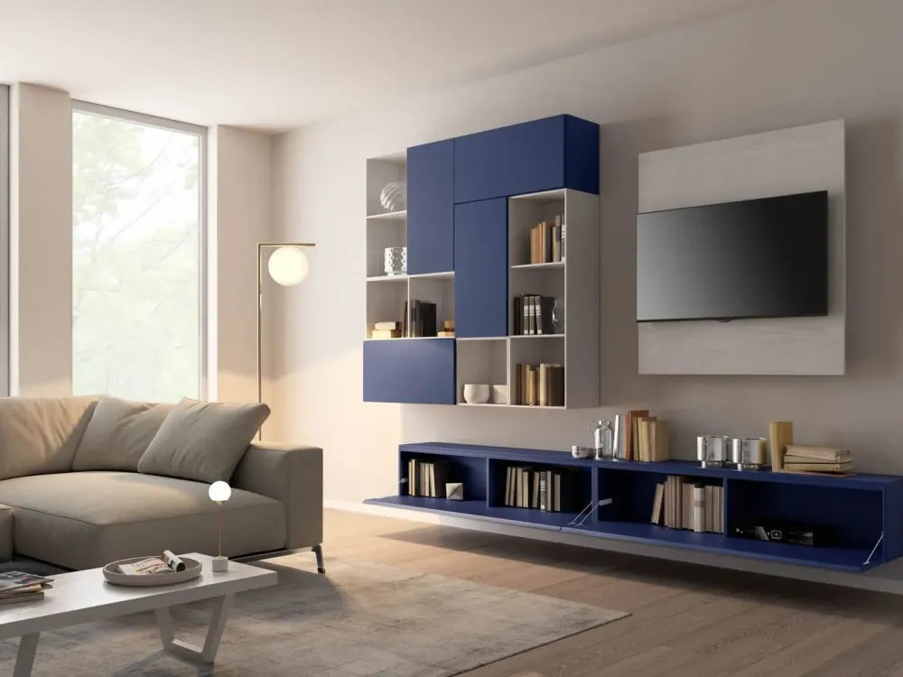 Giessegi Mobile soggiorno modello Living 572 di a PREZZI OUTLET- Pareti Attrezzate