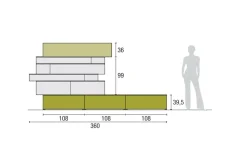 Mobile soggiorno modello Atlante skt41 di scontato -30%^Tomasella Best