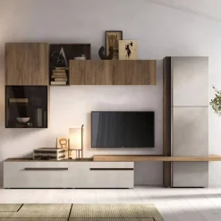Gierre Mobili Mobile soggiorno modello Living mod.abaco di a PREZZI OUTLET- Pareti Attrezzate