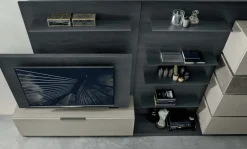 New Mobile soggiorno modello S001 di a PREZZI OUTLET Pareti Attrezzate