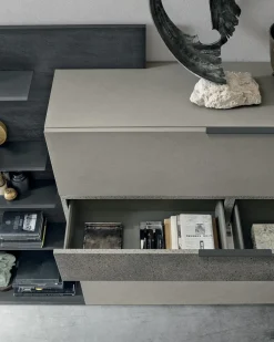 New Mobile soggiorno modello S001 di a PREZZI OUTLET Pareti Attrezzate