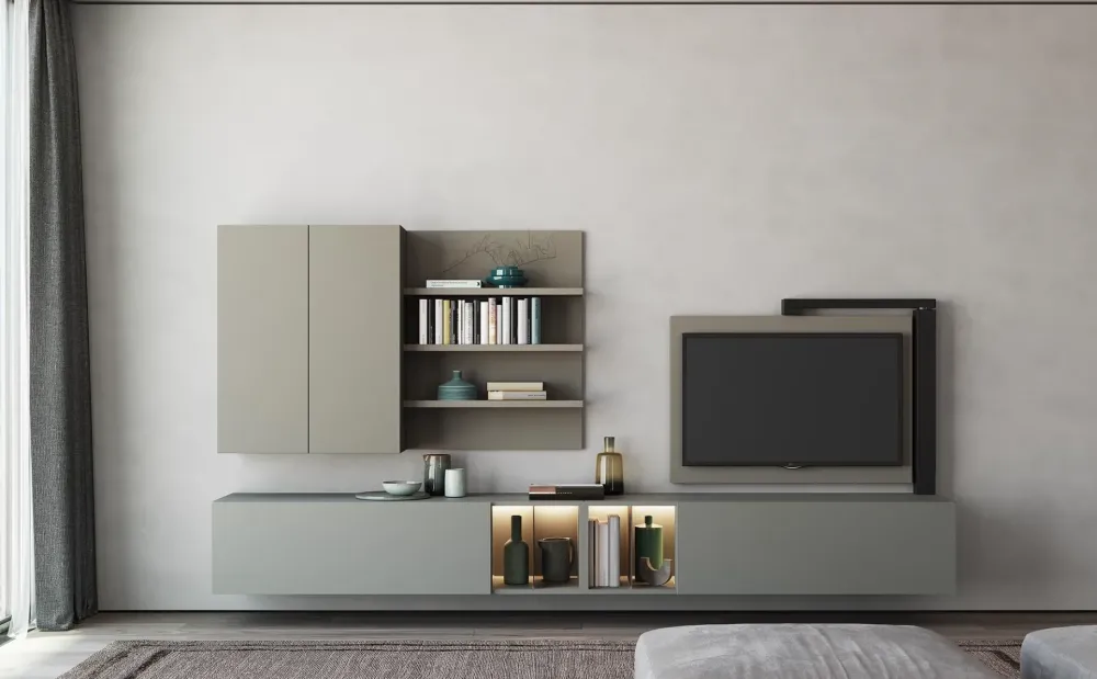 Hot Mobile soggiorno modello Full 360 di a PREZZI OUTLET Pareti Attrezzate