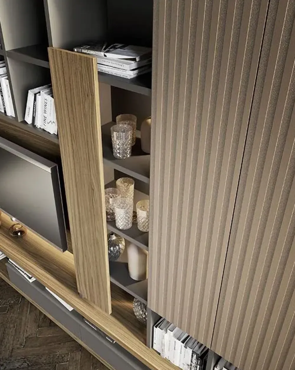 Sale Mobile soggiorno modello Horizon 22 di a PREZZI OUTLET Pareti Attrezzate