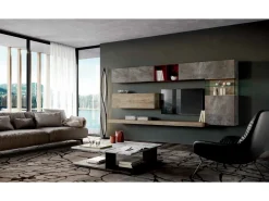 Imab Mobile soggiorno modello Qsm 640 di a PREZZI OUTLET- Pareti Attrezzate