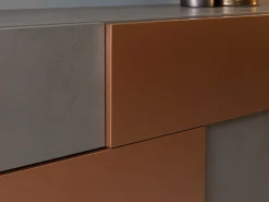 Mobile soggiorno modello Credenza fly deco e mensole cube outlet di scontato -45% Pareti Attrezzate