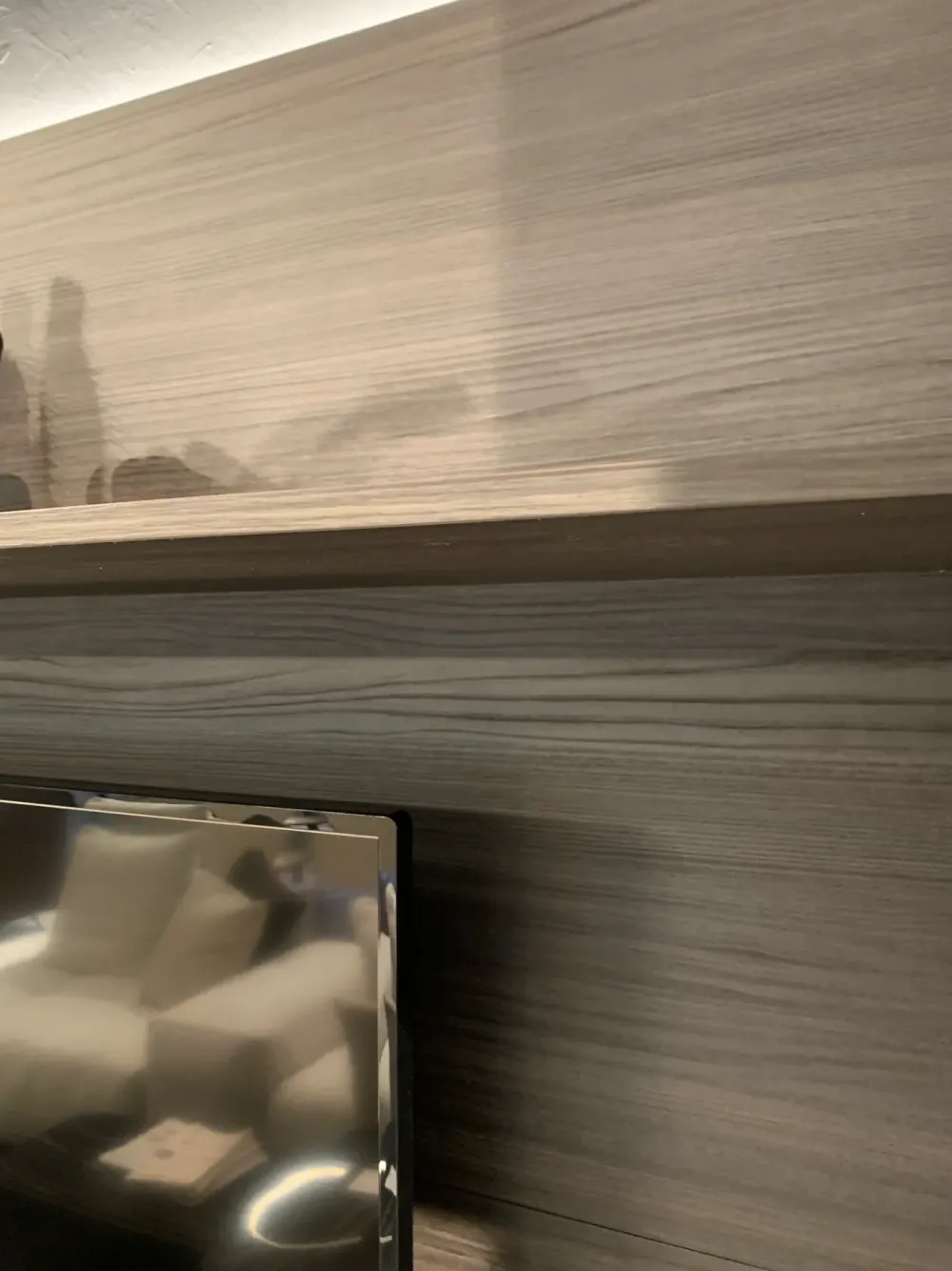 NovaMobili Mobile soggiorno modello Soggiorno vetrina brunito di a PREZZI OUTLET- Pareti Attrezzate