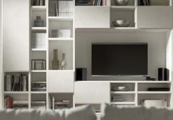 Best Mobile soggiorno modello Soggiorno spessore 3.5 cm cemento  di scontato -42% Pareti Attrezzate