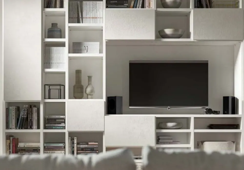 Best Mobile soggiorno modello Soggiorno spessore 3.5 cm cemento di scontato -42% Pareti Attrezzate