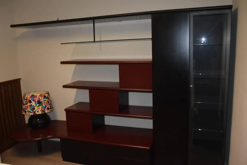 Discount Mobile soggiorno modello Lorenzetti bordeaux di a PREZZI OUTLET Pareti Attrezzate