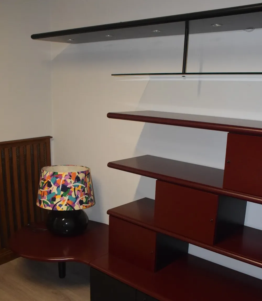 Discount Mobile soggiorno modello Lorenzetti bordeaux di a PREZZI OUTLET Pareti Attrezzate