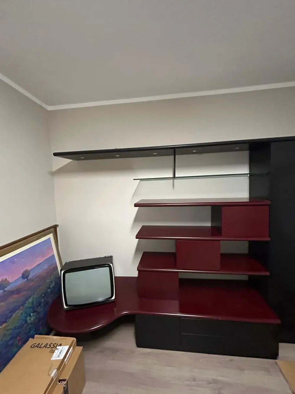 Discount Mobile soggiorno modello Lorenzetti bordeaux di a PREZZI OUTLET Pareti Attrezzate