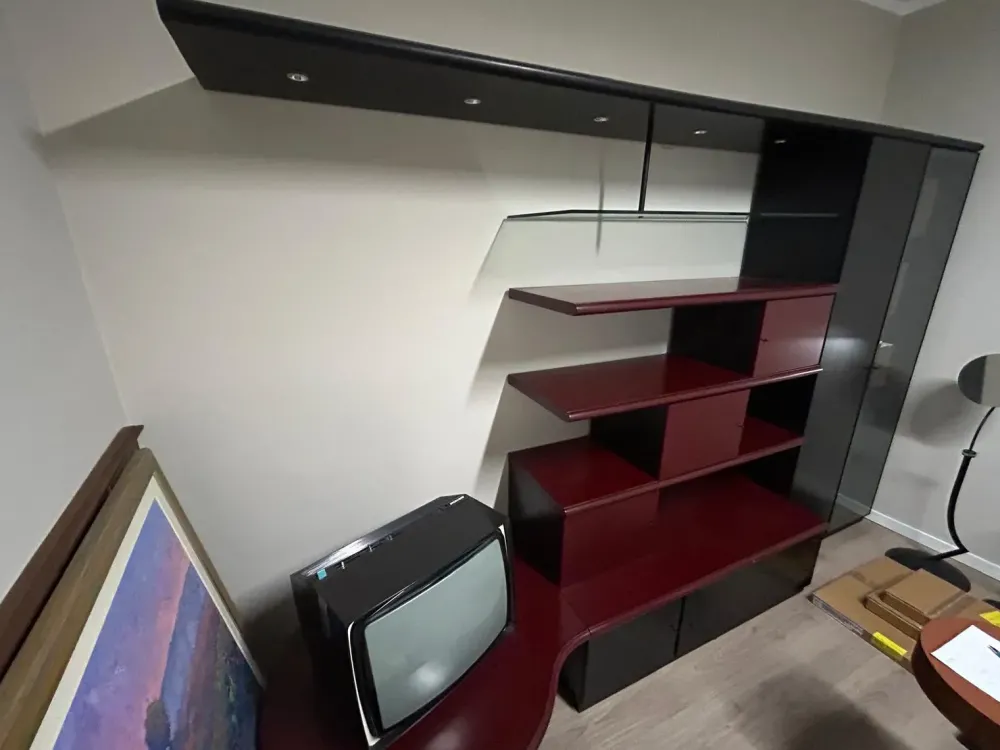 Discount Mobile soggiorno modello Lorenzetti bordeaux di a PREZZI OUTLET Pareti Attrezzate