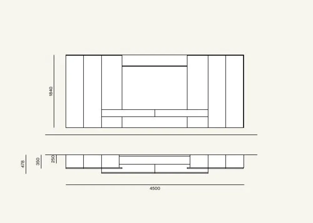 Sale Mobile soggiorno modello Day * di a PREZZI OUTLET Pareti Attrezzate