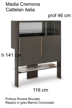 Outlet Mobile soggiorno modello Cremona di in Offerta Outlet Madie