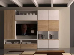 Artigianale Mobile soggiorno modello Silver di a PREZZI OUTLET- Pareti Attrezzate