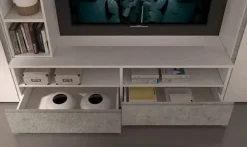 Mobile soggiorno modello Silver comp. 4 di scontato -46%^Collezione esclusiva Outlet