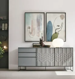 Hot Mobile soggiorno modello Vinci di in Offerta Outlet Madie