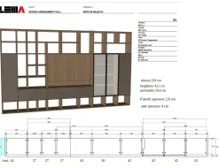 Clearance Mobile soggiorno modello Selecta  di scontato -50% Pareti Attrezzate
