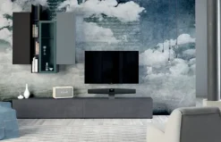 Tomasella Mobile soggiorno modello Atlante skt19 di scontato -30%- Pareti Attrezzate