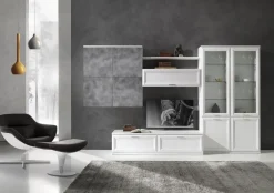 Gierre Mobili Mobile soggiorno modello Mobile-living mod.jazz con ante-telaio in promo-sconto del 40% di a PREZZI OUTLET- Pareti Attrezzate