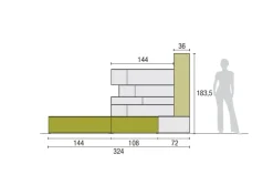 Online Mobile soggiorno modello Atlante skt26 di scontato -30% Pareti Attrezzate