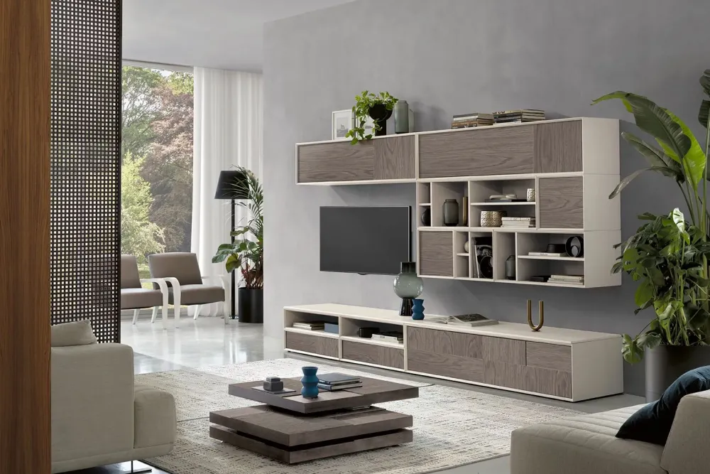 Online Mobile soggiorno modello Spezie di a PREZZI OUTLET Pareti Attrezzate