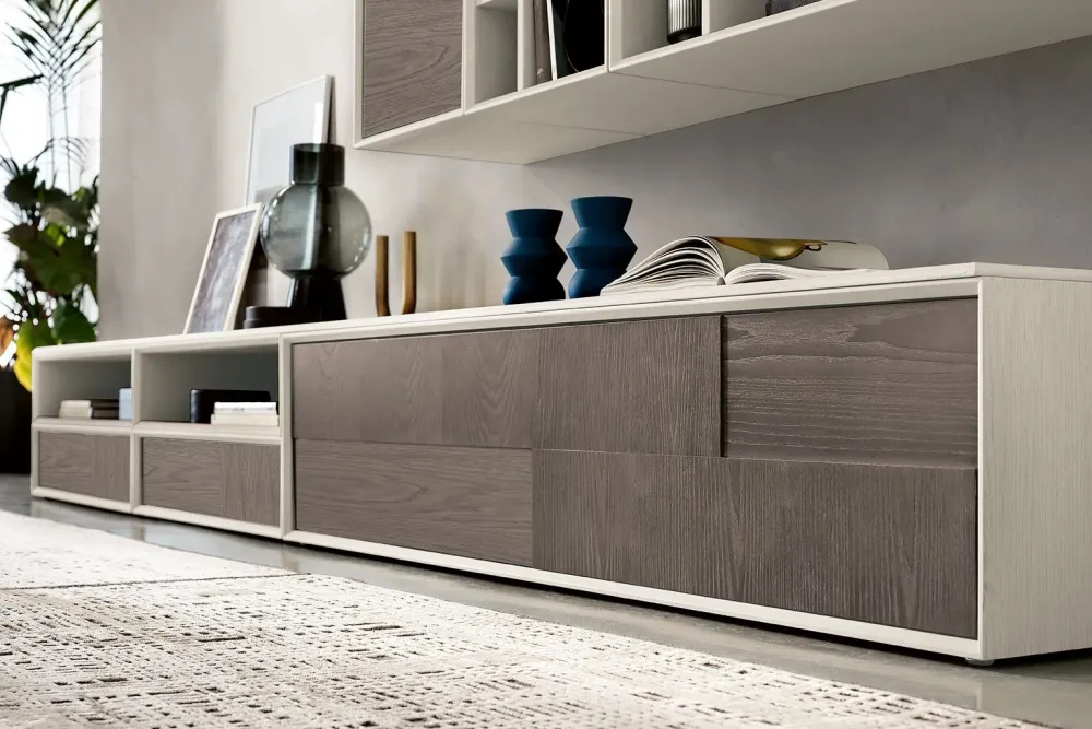 Online Mobile soggiorno modello Spezie di a PREZZI OUTLET Pareti Attrezzate