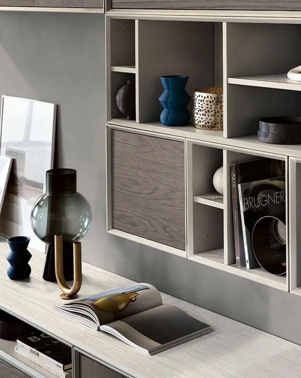 Online Mobile soggiorno modello Spezie di a PREZZI OUTLET Pareti Attrezzate