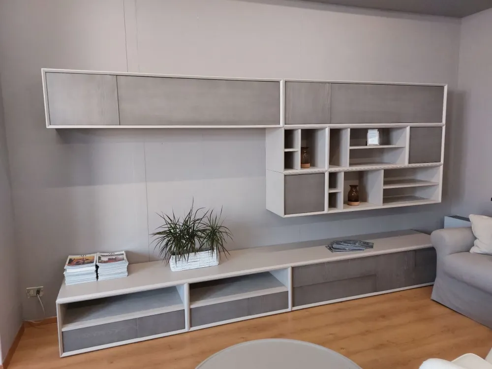 Online Mobile soggiorno modello Spezie di a PREZZI OUTLET Pareti Attrezzate