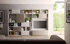 Mobile soggiorno modello Parete-attrezzata mod.living di in promo-sconto 30% di scontato -50%^Giessegi Sale