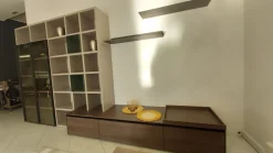 NovaMobili Living System: parete attrezzata con ribasso esclusivo!- Pareti Attrezzate