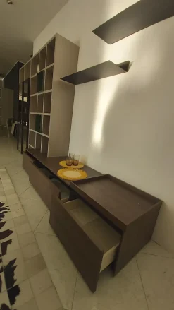 NovaMobili Living System: parete attrezzata con ribasso esclusivo!- Pareti Attrezzate